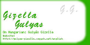 gizella gulyas business card