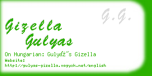 gizella gulyas business card